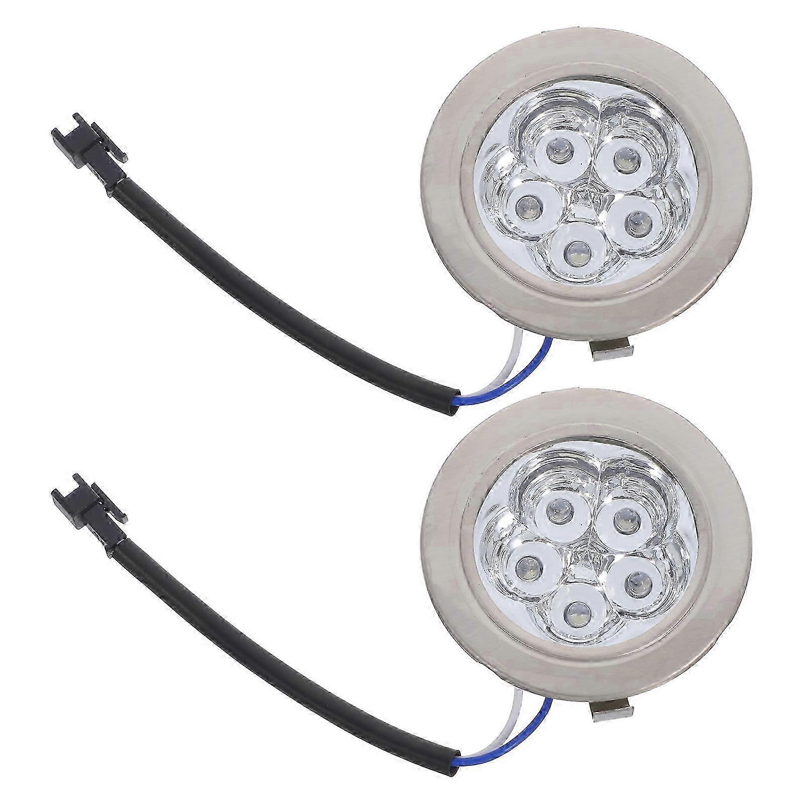 Machine Light Round LED Bulbs Replacement 2Pcs for Range Hood