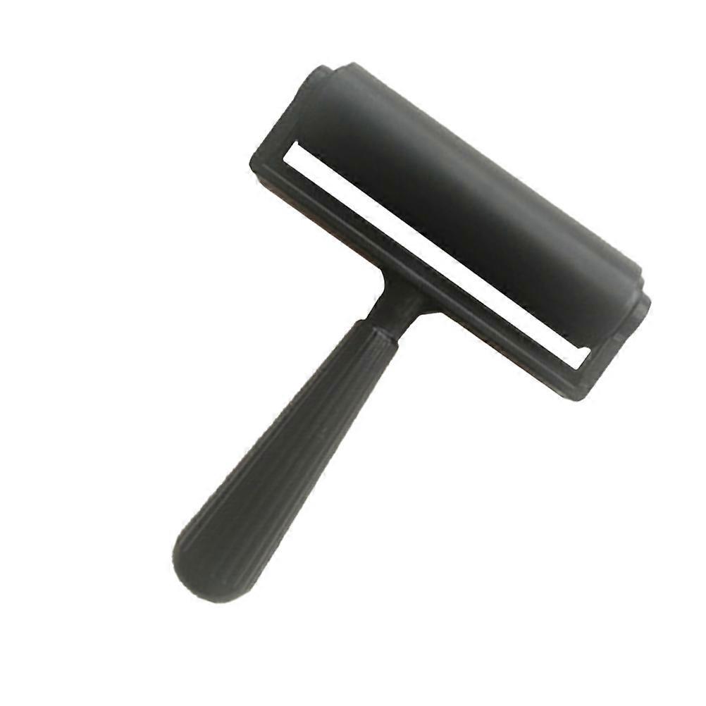 Black Printmaking Roller for Craft Tools 10Cm Rubber