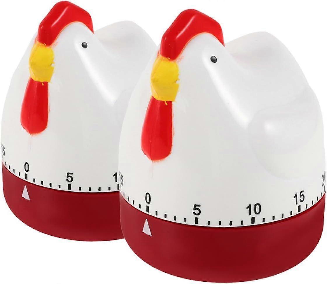 Mechanical Kitchen Timer 2pcs Wind Countdown Cooking Manual Timers