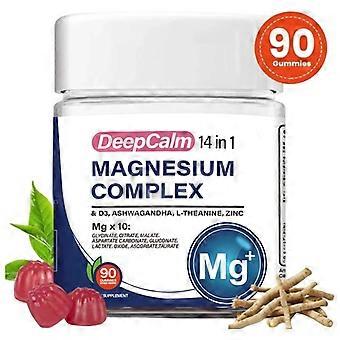 Deep Calm 14 in 1 Nutrition Gels & Chews Mg South African Drunken Eggplant Complex, 90 Counts