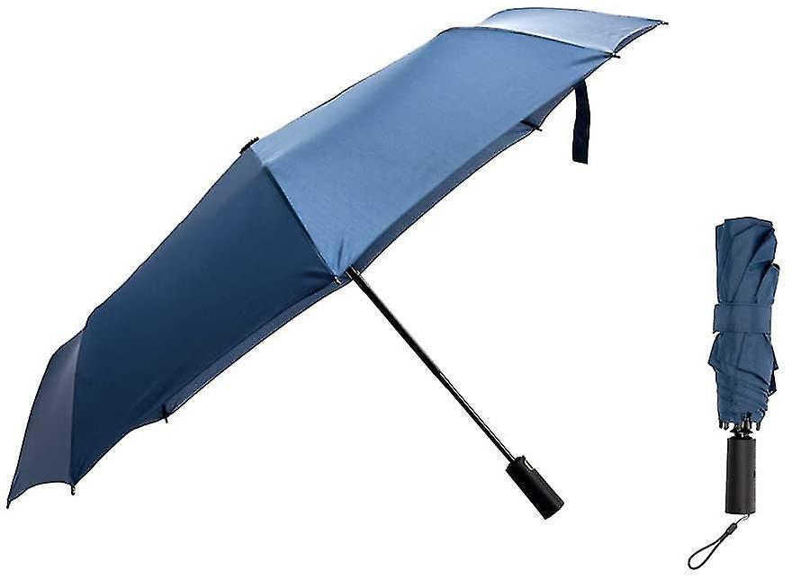 Automatic Open Close Travel Folding Umbrella Windproof Lightweight Compact Rain & Sun Stro