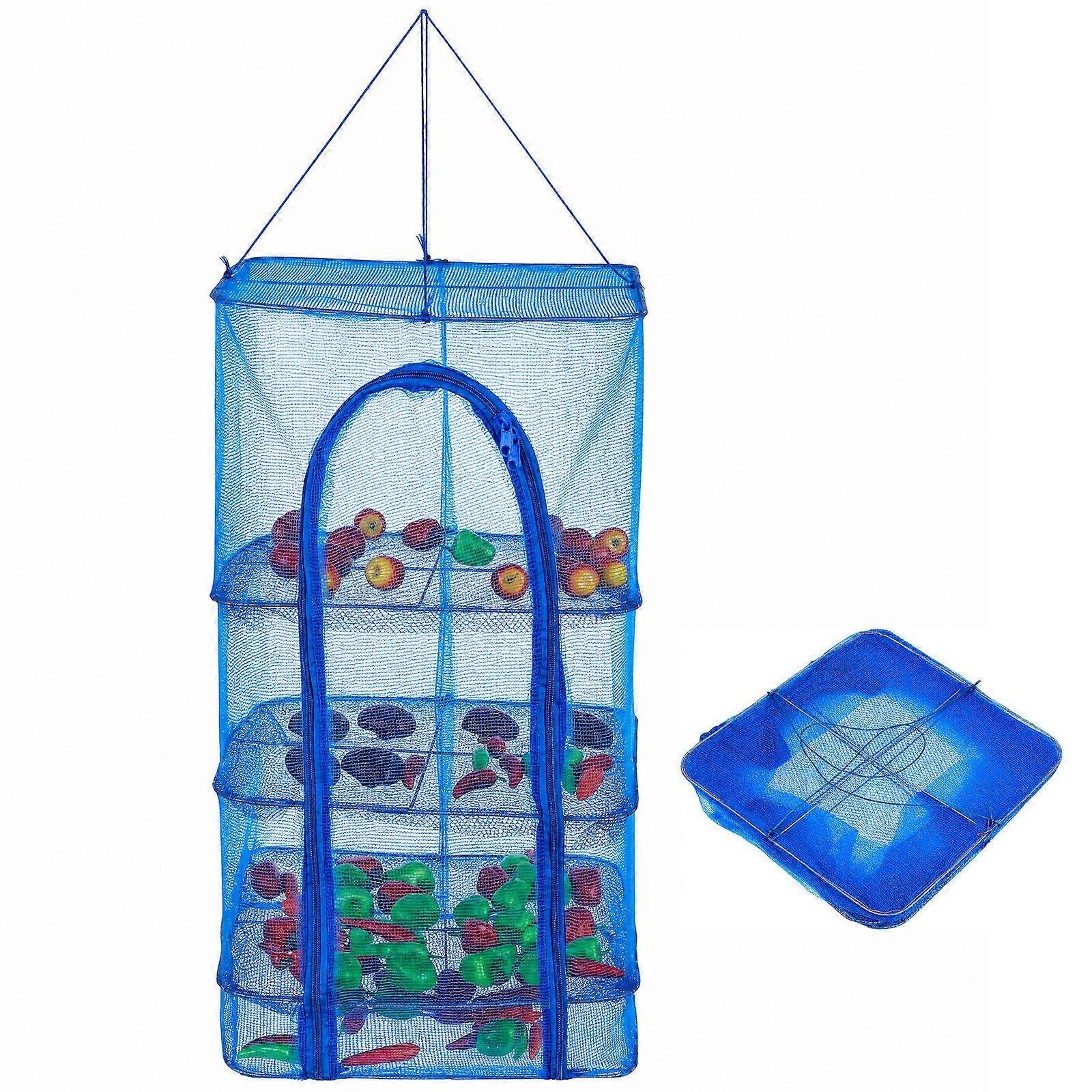 1pc Folding Drying Net Multi-Function Drying  Vegetable Fish Hanging Mesh
