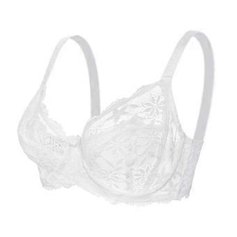 Women's Transparent Lace Bra Thin Breathable Underwear Comfortable Upper Support Adjustment Sexy Bra