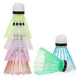 Feather Badminton Shuttlecocks for Indoor Outdoor Training, High Stability Durable Birdies with Protective Container