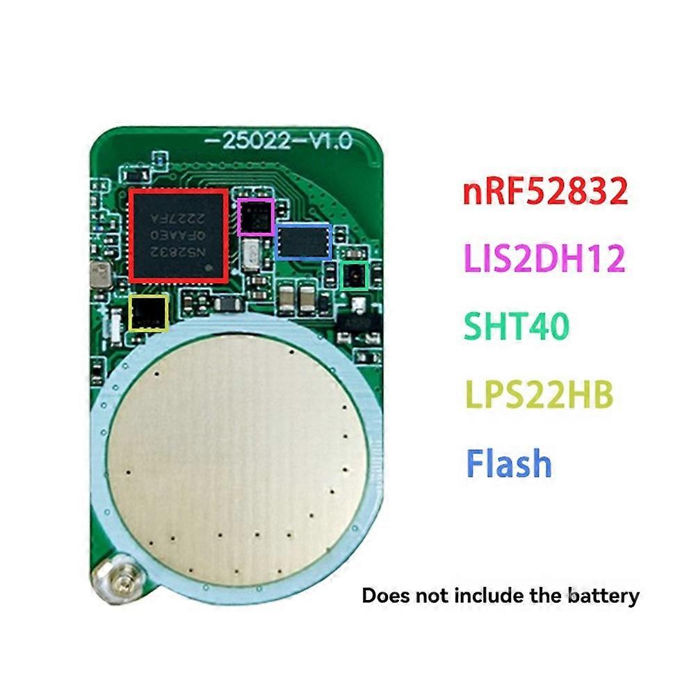 NRF52832 Bluetooth 5.0 Beacon Low Power Consumption Module with 3-Axis Accelerometer Barometer Temp Humidity Sensor