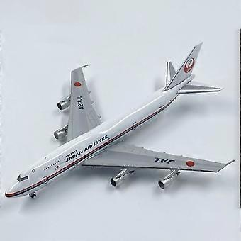1/400 Scale Model JAL Japan Airlines Boeing B747-300 Airliner N212JL Aircraft Diecast Alloy Collection Toys For Fans Gifts