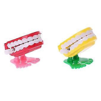 Clockwork Jumping Denture Educational Toys Dentist Desktop Decoration Scherzo Gioco