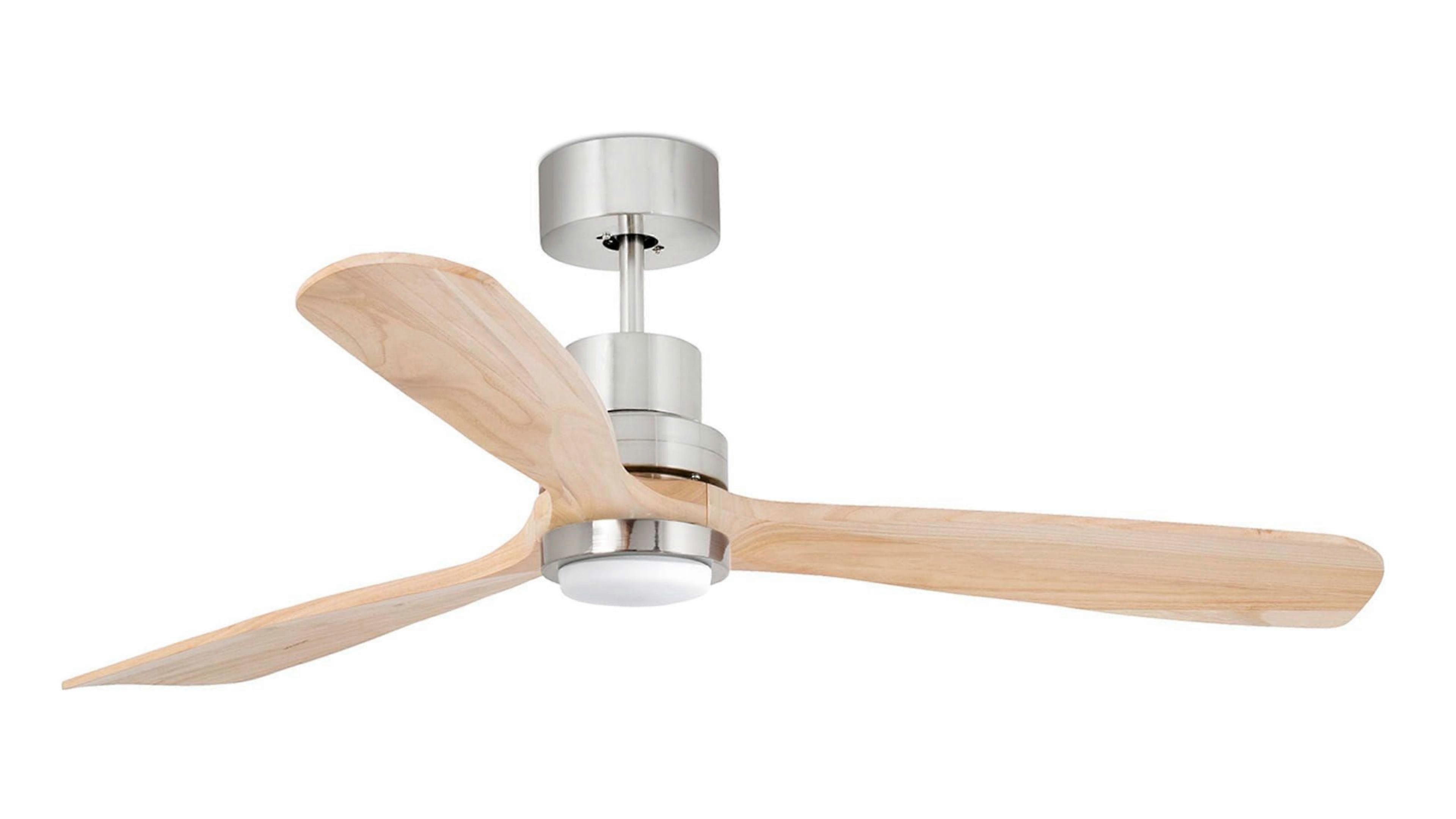 DC Ceiling Fan Lantau Nickel Pine with LED