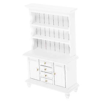 Miniature Bookshelf Cabinet for Dollhouse Decor, 1 Piece