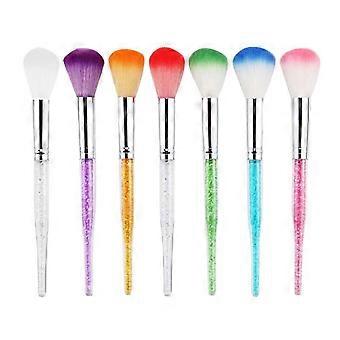 Assorted Color Nail Art Dust Brush Set for Nail Cleaning 14Pcs