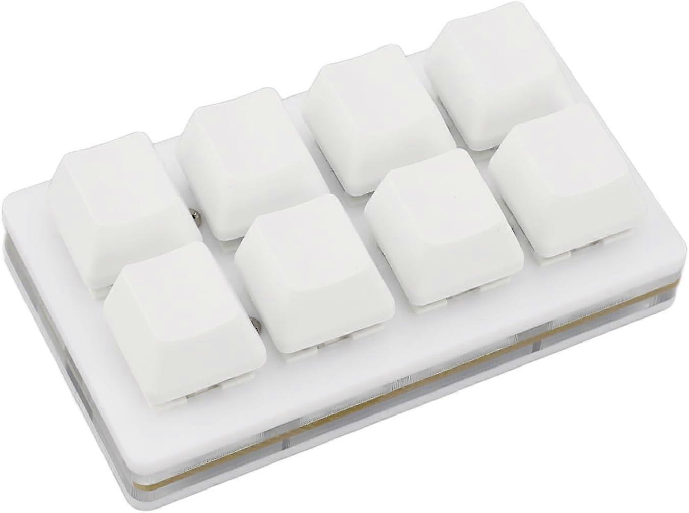 Mini Mechanical Keyboard Blue Switch Hot Swappable 8 Key Keyboard for Copy Paste