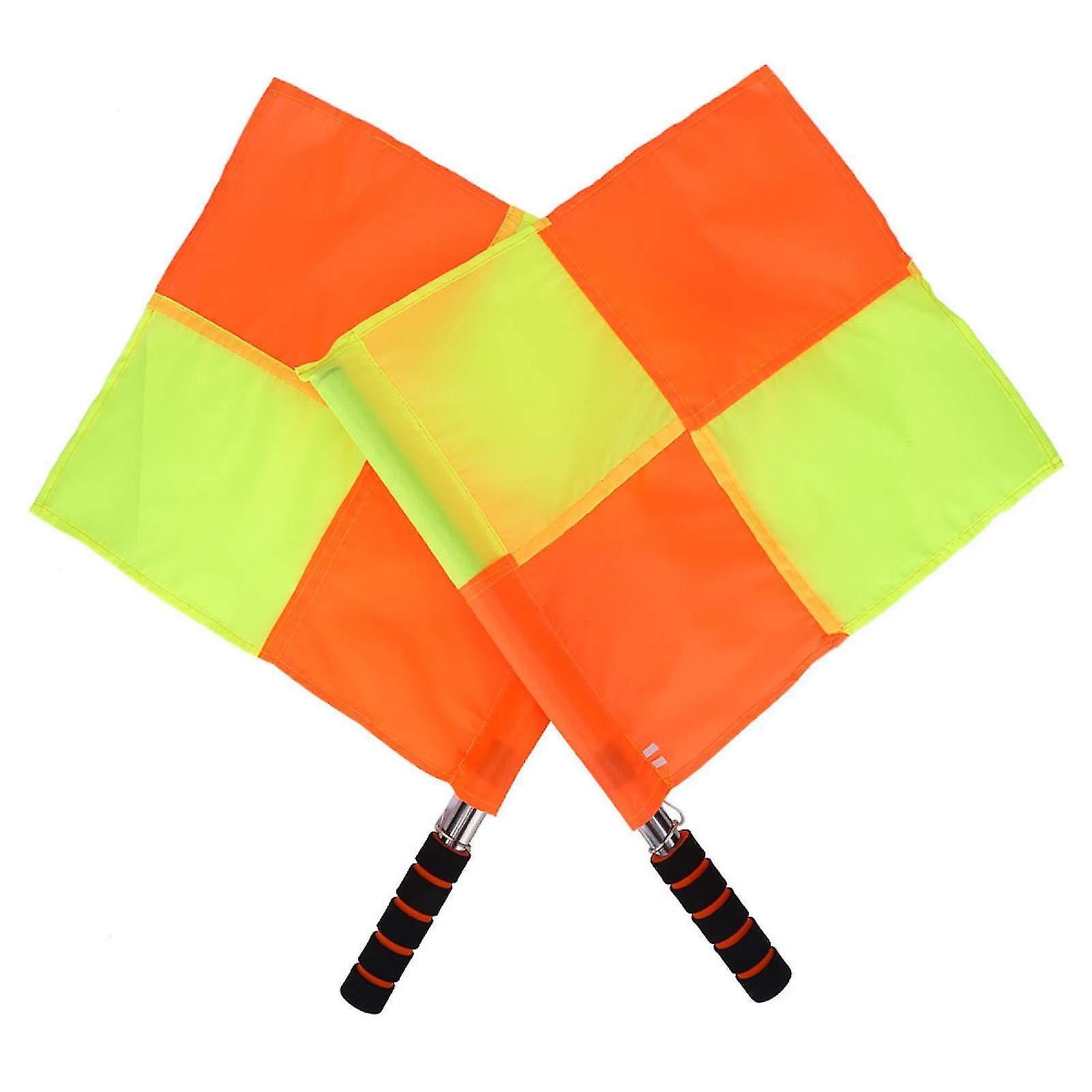 2pcs Schiedsrichter Flagge Linienrichter Flagge Wasserdicht Sport