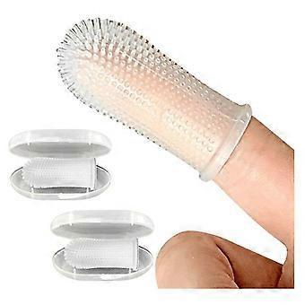 Haustierzahnbürste, Hundezahnbürste, Katzenzahnbürste, Silikon-Fingerzahnbürsten für Haustiere, verbessert die Mundhygiene und verhindert Plaque