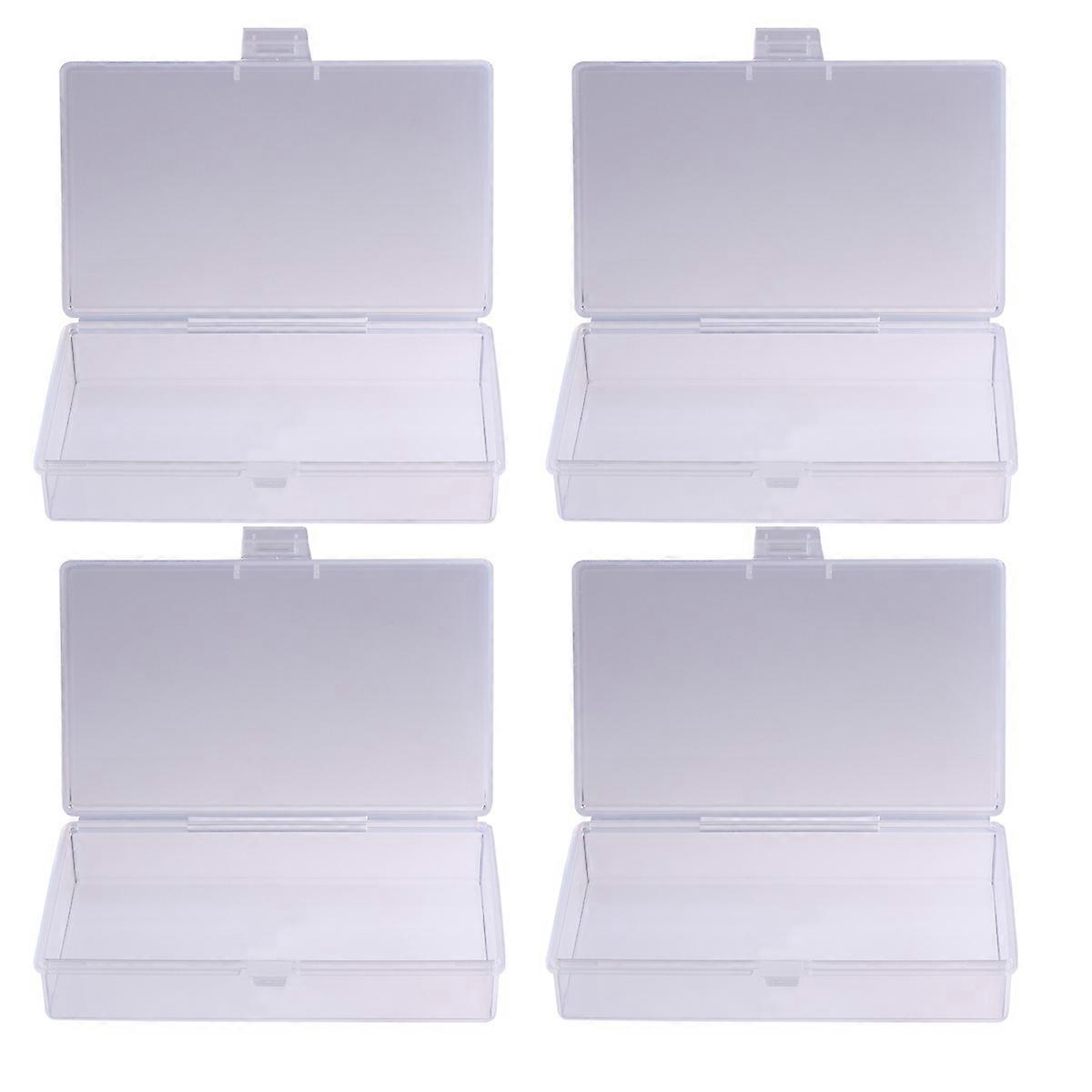 Plastic Boxes Transparent Storage Case for Tools 6Pcs Plastic Container