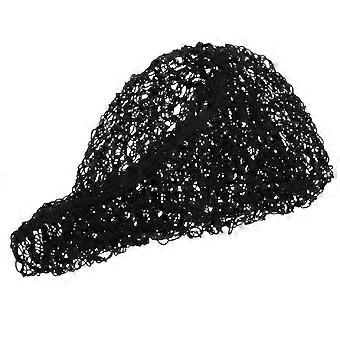 Hair Net Bands Snood Cover Rayon Net Hair Net for Sleeping Hekle hårnett for kvinner Lady (svart)