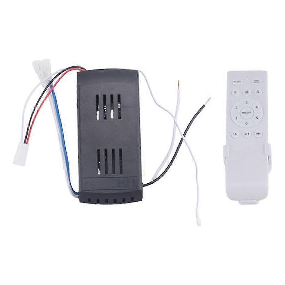 Universal Ceiling Fan Remote Control Kit 40W 6-Speed Timing Function Replacement Remote compatible with DC Ceiling Fans & Lights