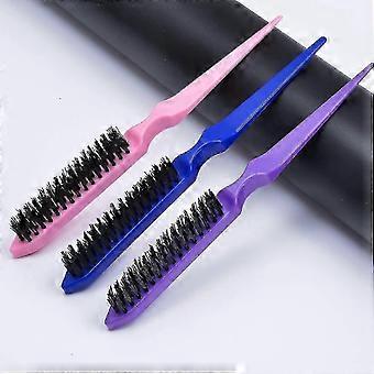 Salon Styling Brush Set - 3 texturerade nylonkammar för voluminöst hår (Colour Mix)