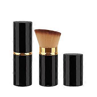 Large Black Golden Brown Bristle Brush, Portable Tools For Daily Blush Foundation Brush Makeup And Facial Makeup Care