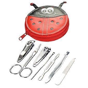 Manicure Pedicure Set with Nail Clippers, 7 Piece Stainless Steel Grooming Kit for Men and Women
