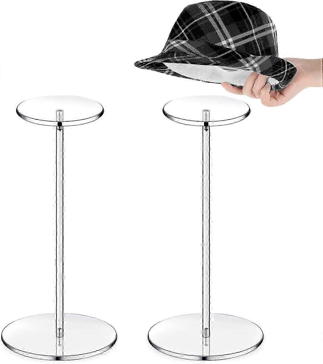 2 Set Clear Acrylic Hat Stand