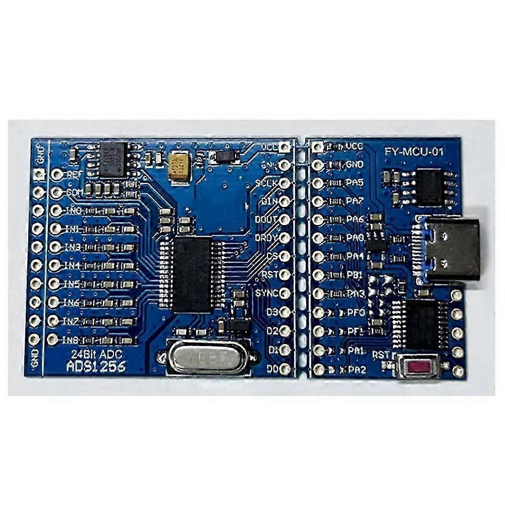 ADS1256 + STM32F030 High-Precision Acquisition Module 8-Channel 24-Bit ADC Conversion Module