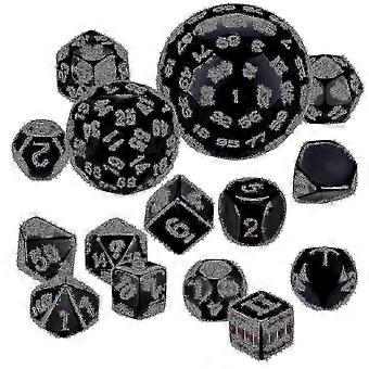 15 peças Completa Polyhedral Dnd Dice Set D3-d100 Spherical Rpg Dice Set Compatível Role Playing Table Games Supplies