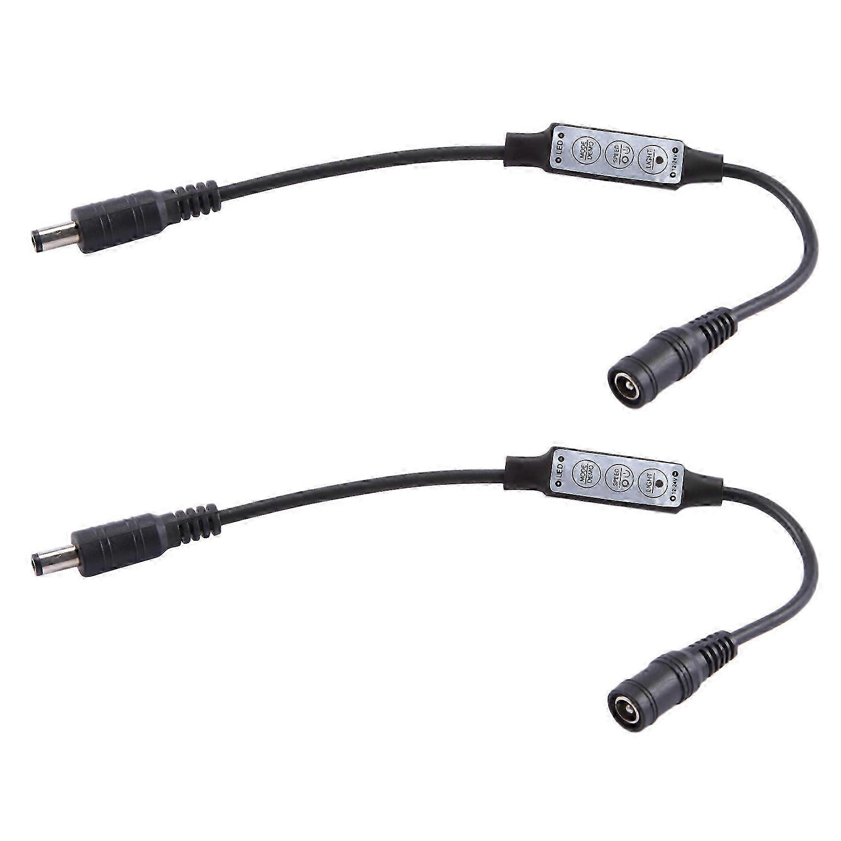 2X Mini Remote Controller 12A 12V-24V Dimmer compatible with LED tape strips monochrome controller