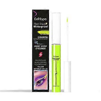 2pcs Fluorescent Eyeliner (Yellow), Colorful and Charming Eyeliner for Double Eyes