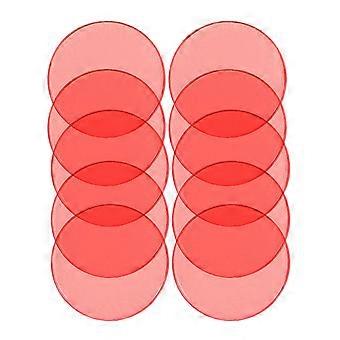 Counting Chips Markers for Early Education 100Pcs Red Plastic Chips