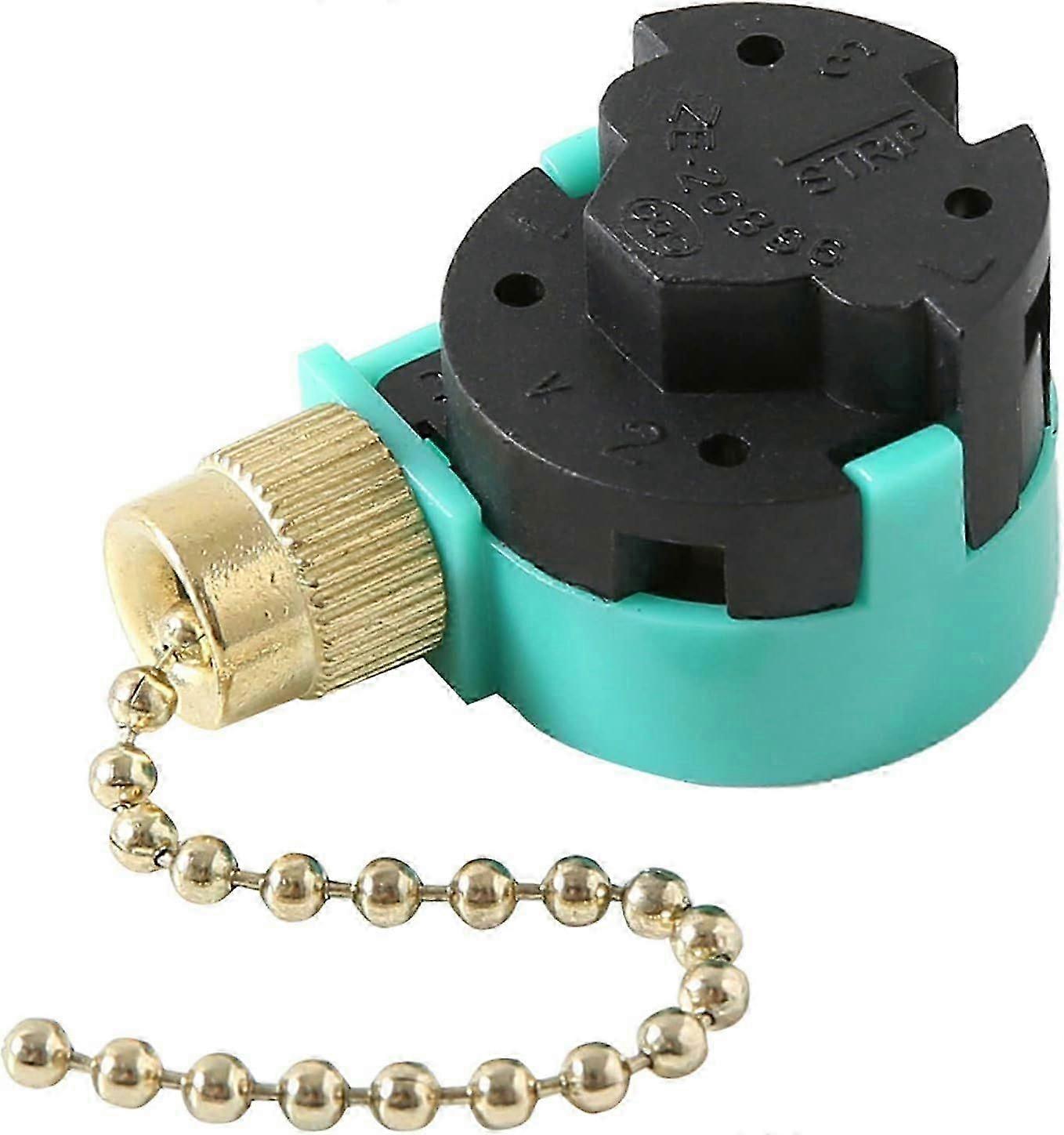 Replacement 3 Speed 4 Wire Pull Chain Switch for Ceiling Fan Parts