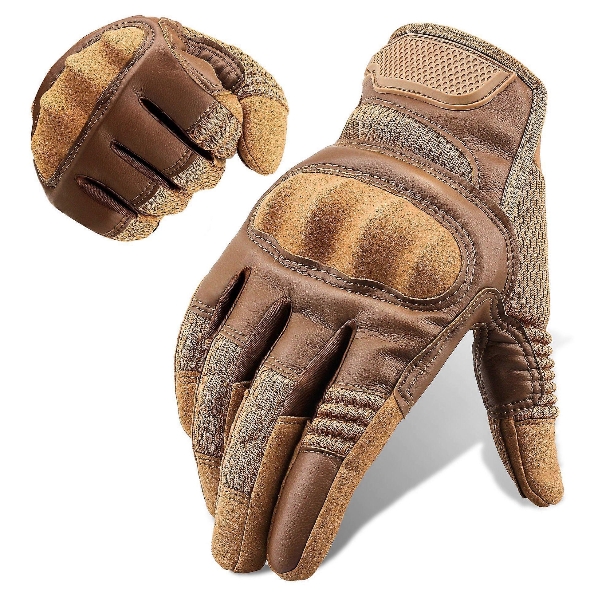 Touchscreen Pu Leather Motorcycle Full Finger Gloves
