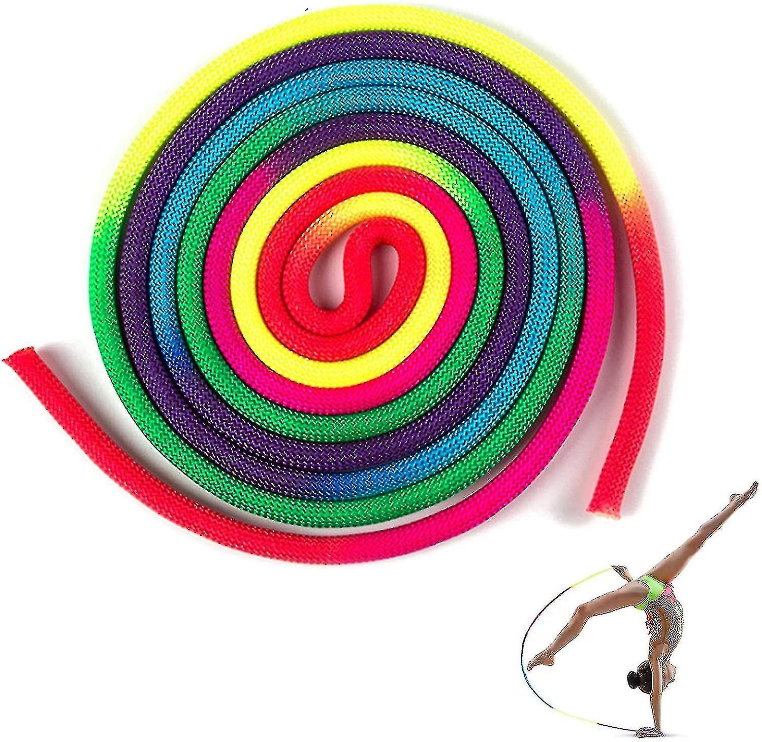 Ginnastica Corda Danza Streamer Corda Ginnastica Corda Ginnastica Corda Arcobaleno Colore Corda Ginnastica Alta Qualità