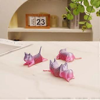 3D printed new internet celebrity cub elastic net technology healing stress relief spring cat children's small toy ornament hand play