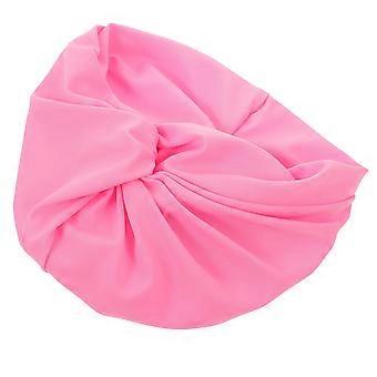 Cuffia da nuoto da donna rosa per nuoto, 2 pezzi, elastica e comoda.