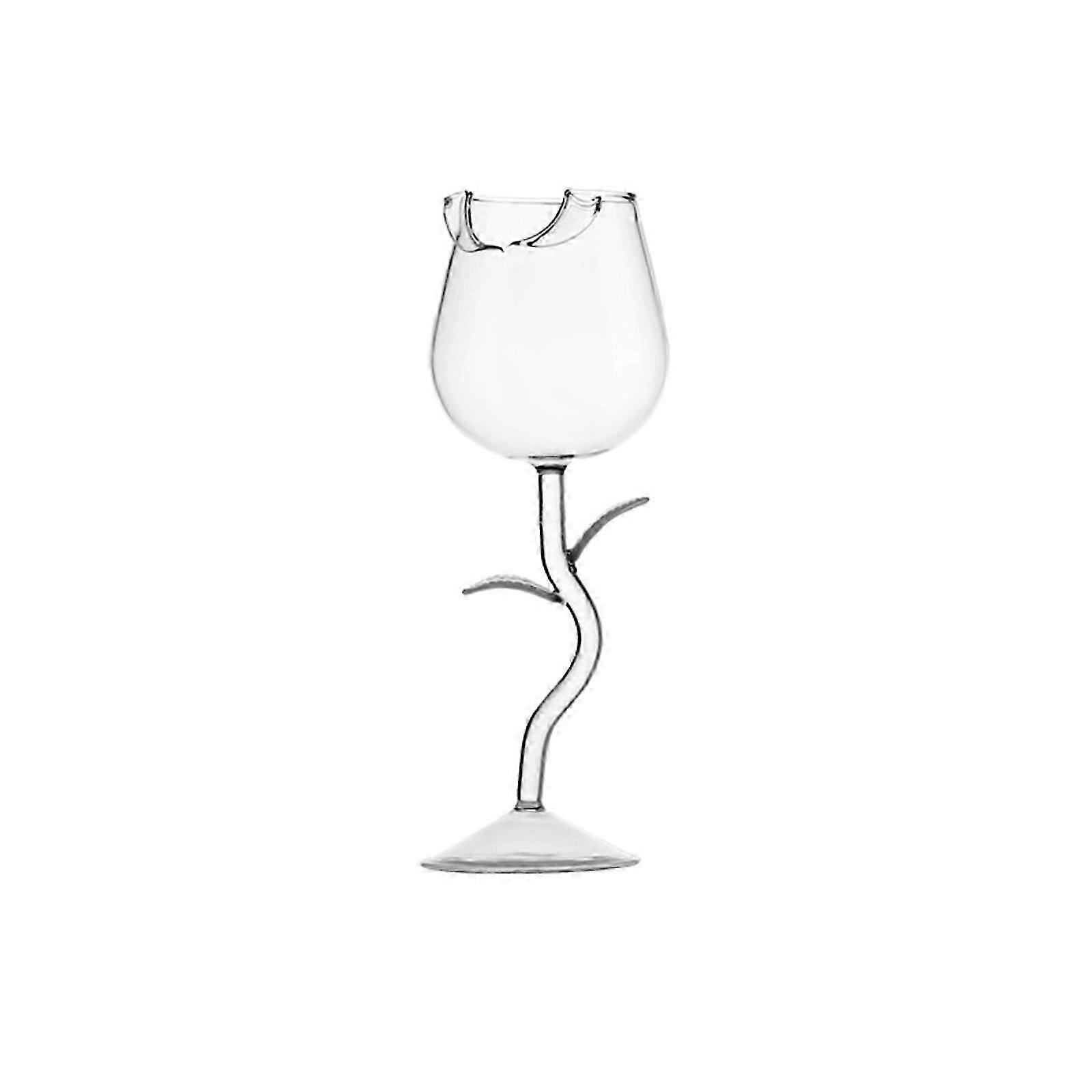 150ml Rose-Shaped Borosilicate Goblet