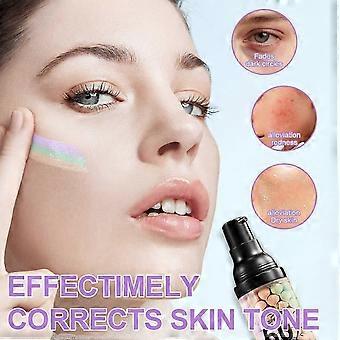 1/2/3PCS Primer with SPF 50 and color-correcting microbeads, all-in-one face primer, gives a natural glow, water and sweat resistant, 40g tube