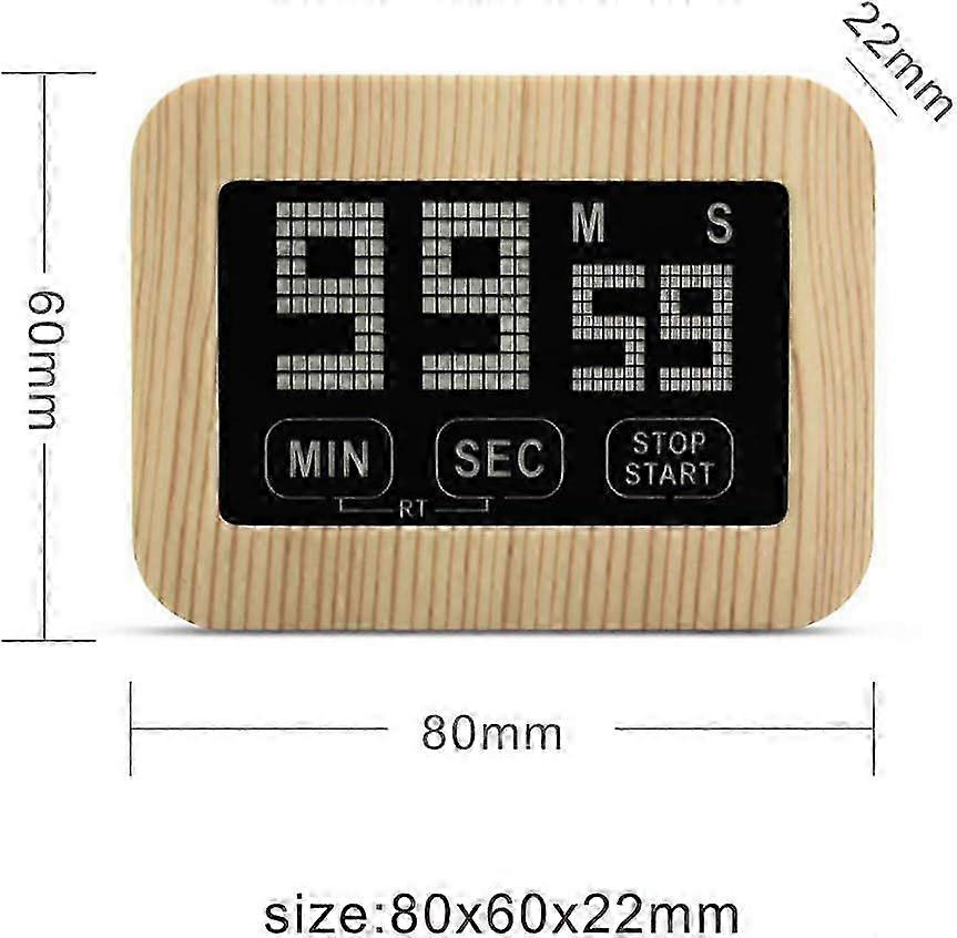 Digital Kitchen Timer Electronic Egg Timer Stopwatch Kitchen Timer with LCD Touch Screen and Stand, Countdown Timer