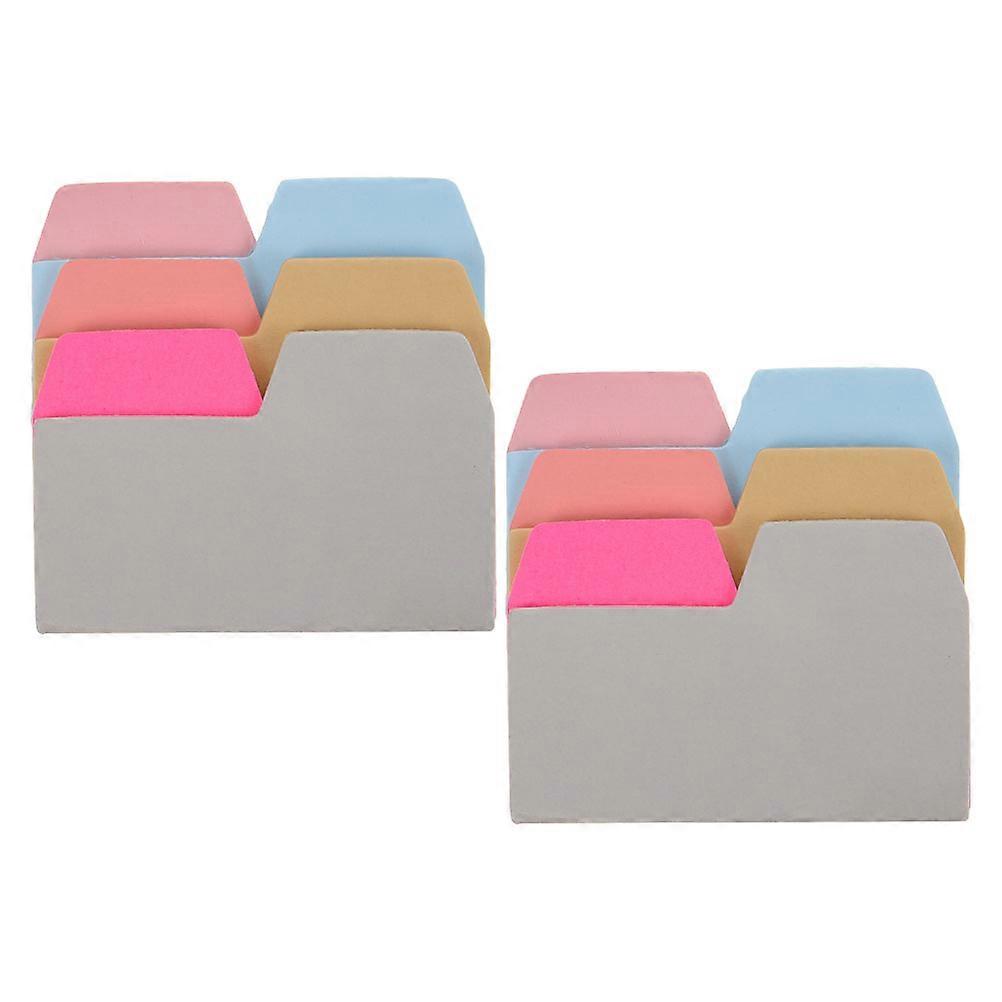Index Sticky Tabs Divider Notes for Planner Use with 2Pcs Multicolor Paper