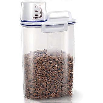 Airtight Portable Dry Pet Food Storage Canister, Designed for Storing Food for Small Pets