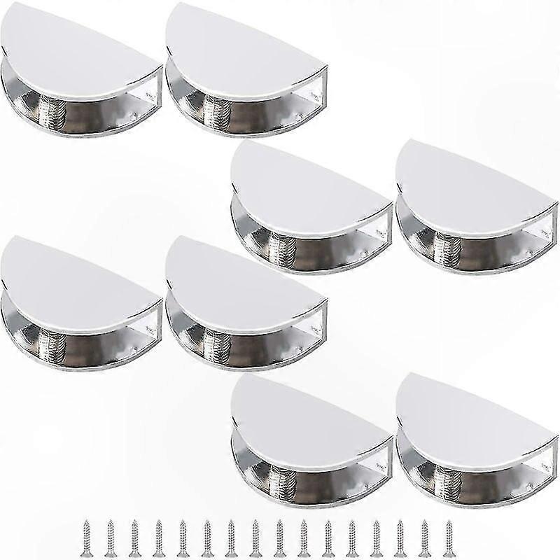 8-Pack Adjustable Glass Clips for 8-10mm Thick Frameless Panels