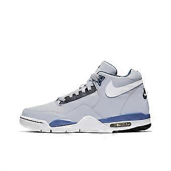 Nike Flight Legacy Fabric Mid top Basketball Shoes Gray Blue Unisex BO4212-001
