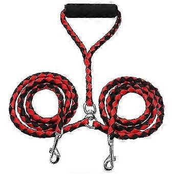 Laisse double pour chien en nylon durable et ergonomique