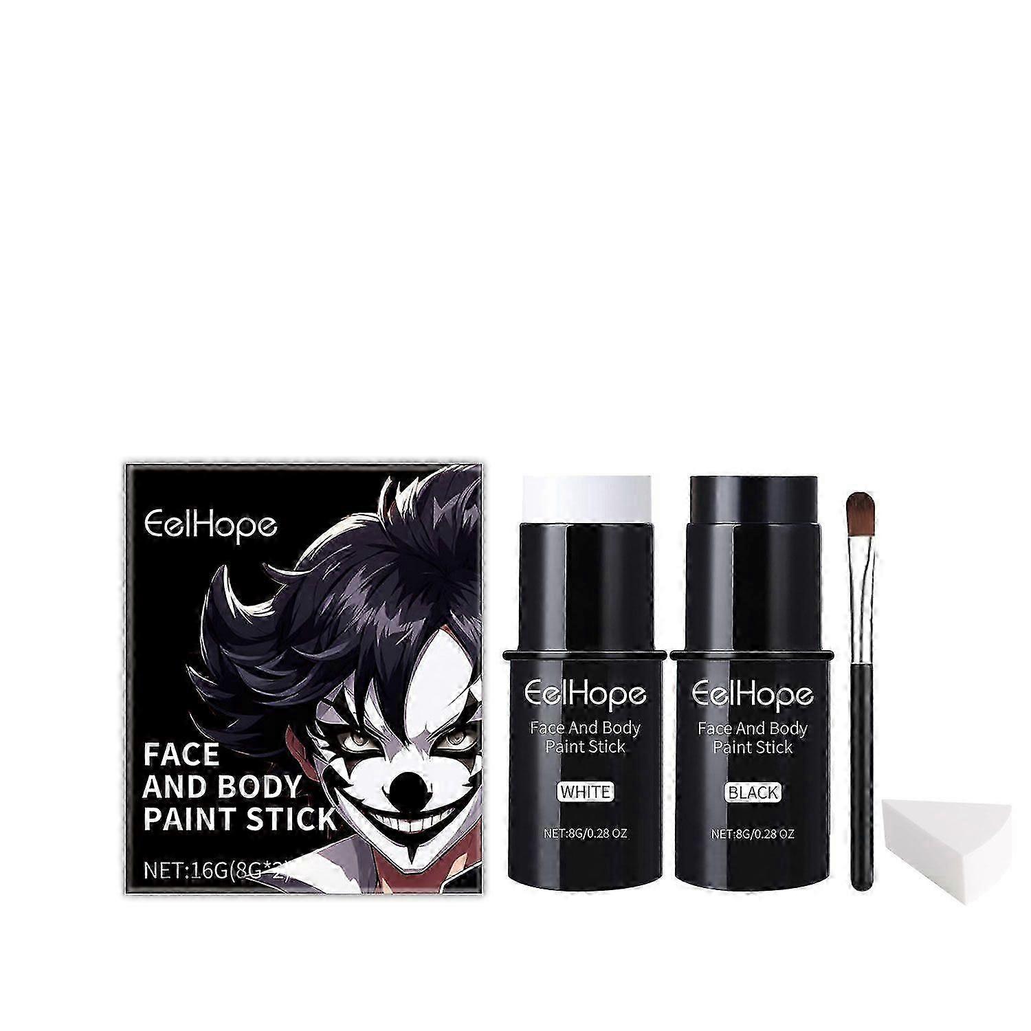 Face Paint Stick Set  Full Coverage Clown Makeup Kit
