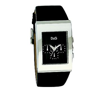 Dolce & Gabbana Logoseite Uhr für Männer Analog Quarz mit Rindsleder Armband 3719740263
