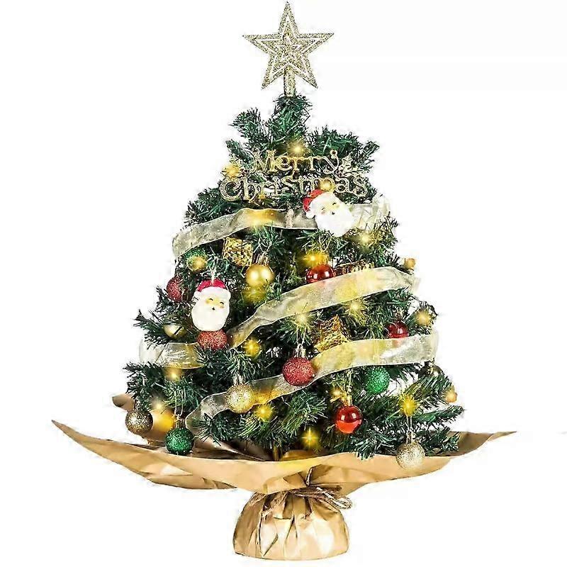 Pre-Lit PVC Tabletop Christmas Tree