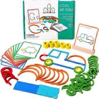 Shape Cognition Sticks Rings Set