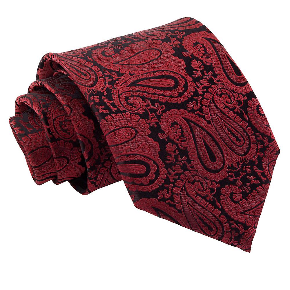Burgundy Paisley Tie