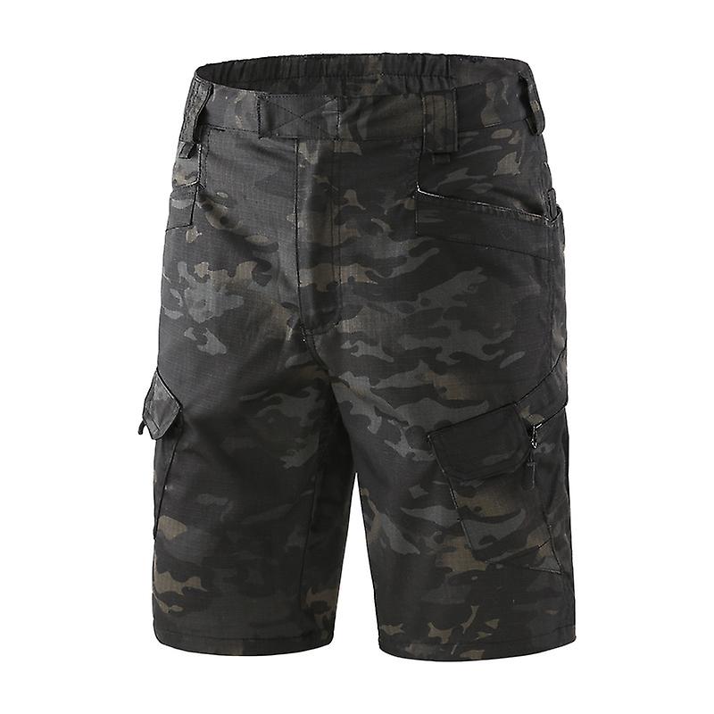 Professional Multi-pocket Camo Shorts - High-quality, Elastic, Comfortable, Anti-pilling, Colorfast, Durable, Stain-resistant, Breathable