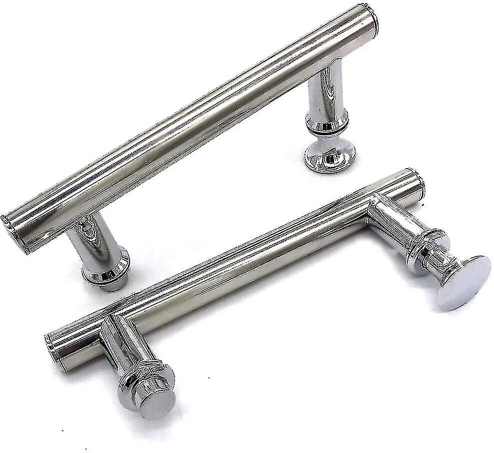 2 Pcs 145mm (14.5cm) Chrome Abs Shower Door Handle, Hole To Hole