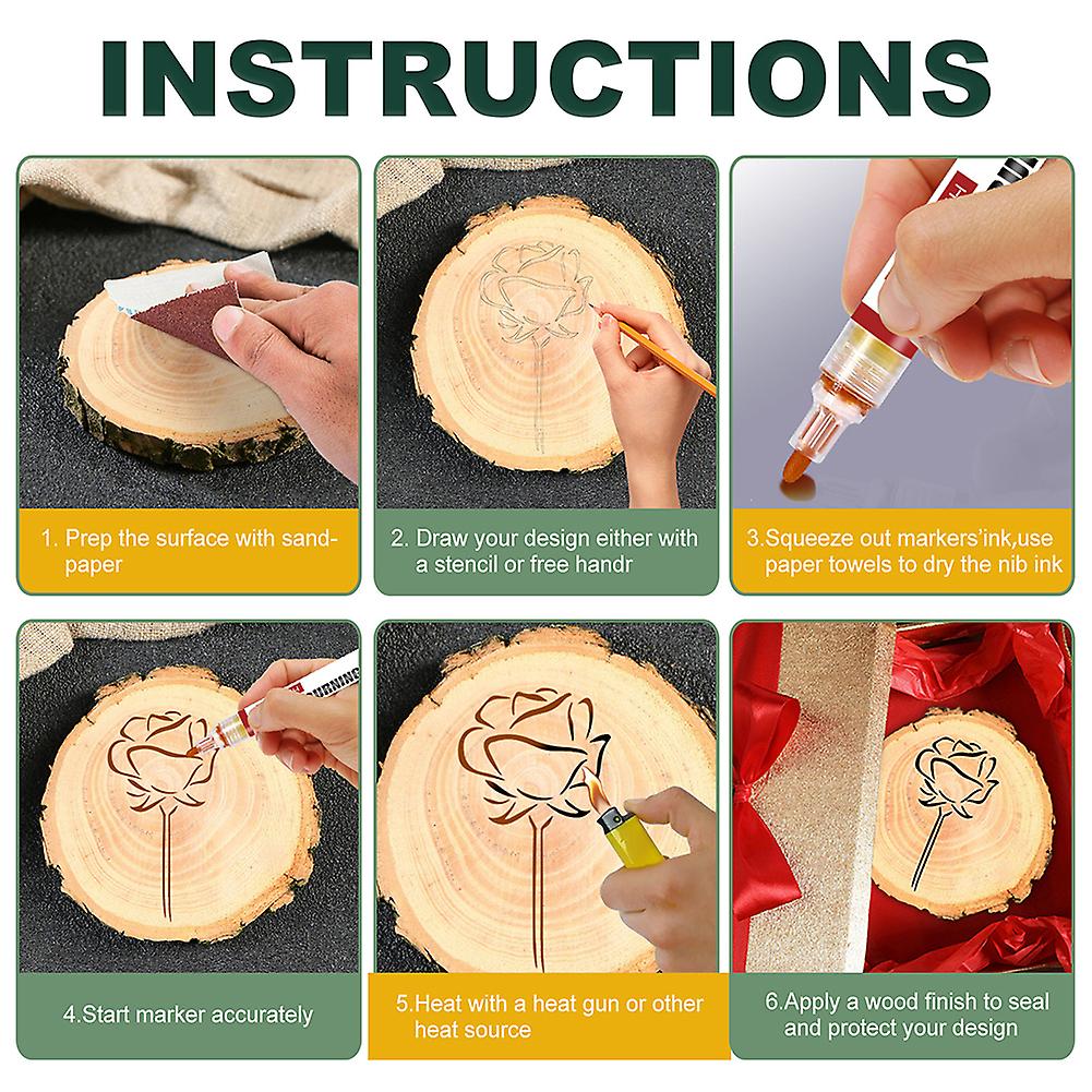 Wood Burning Pen Soldering Pyrography Art Pen Tips Safe Practical DIY